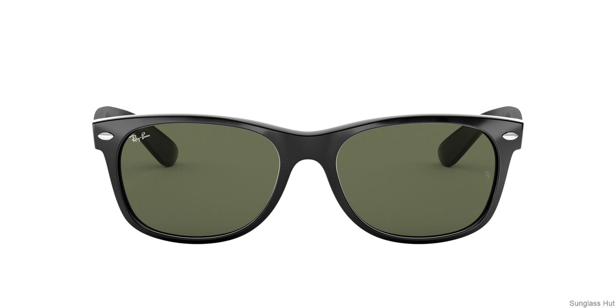 RB2132 New Wayfarer Classic Black/Green S
