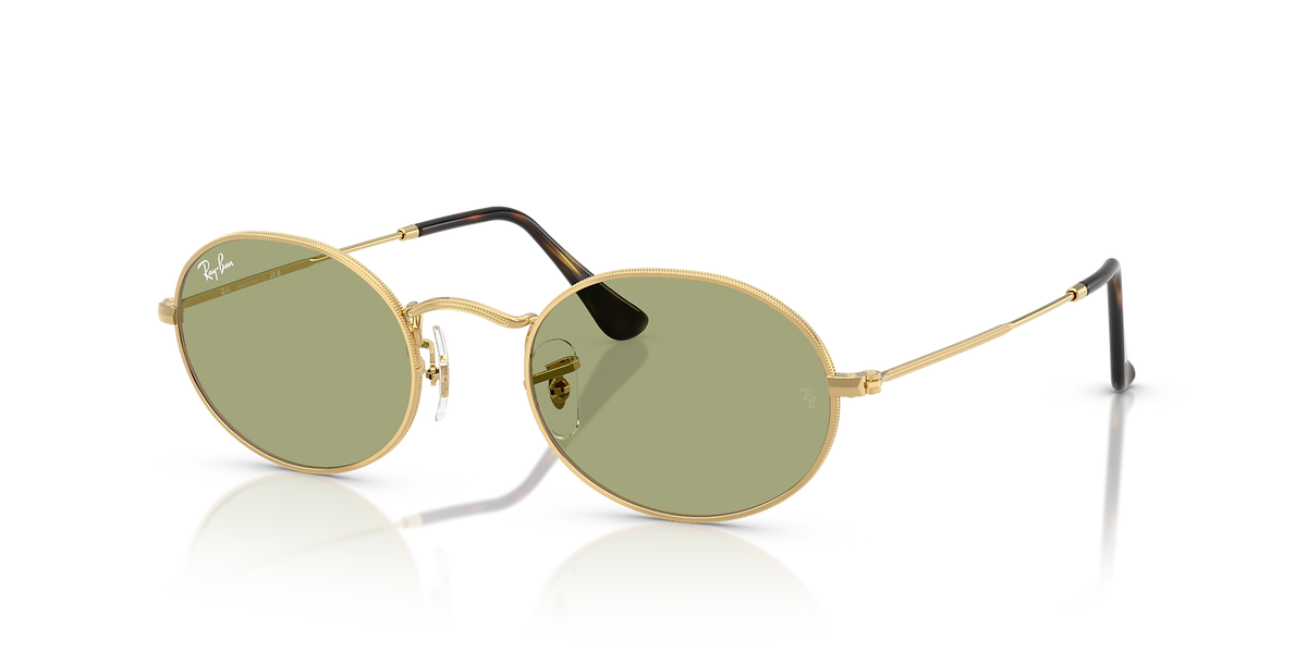 RB3547 Oval Metal Summer Capsule Ray-Ban Gold/Green M