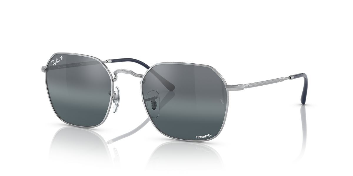 RB3694 Silver/Silver/Blue/Polarized XL