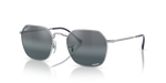 RB3694 Silver/Silver/Blue/Polarized XL