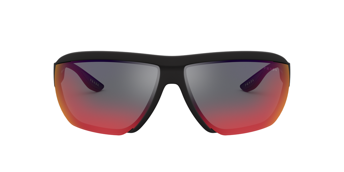 PS 09VS Black/Dark Grey Mirror Blue/Red