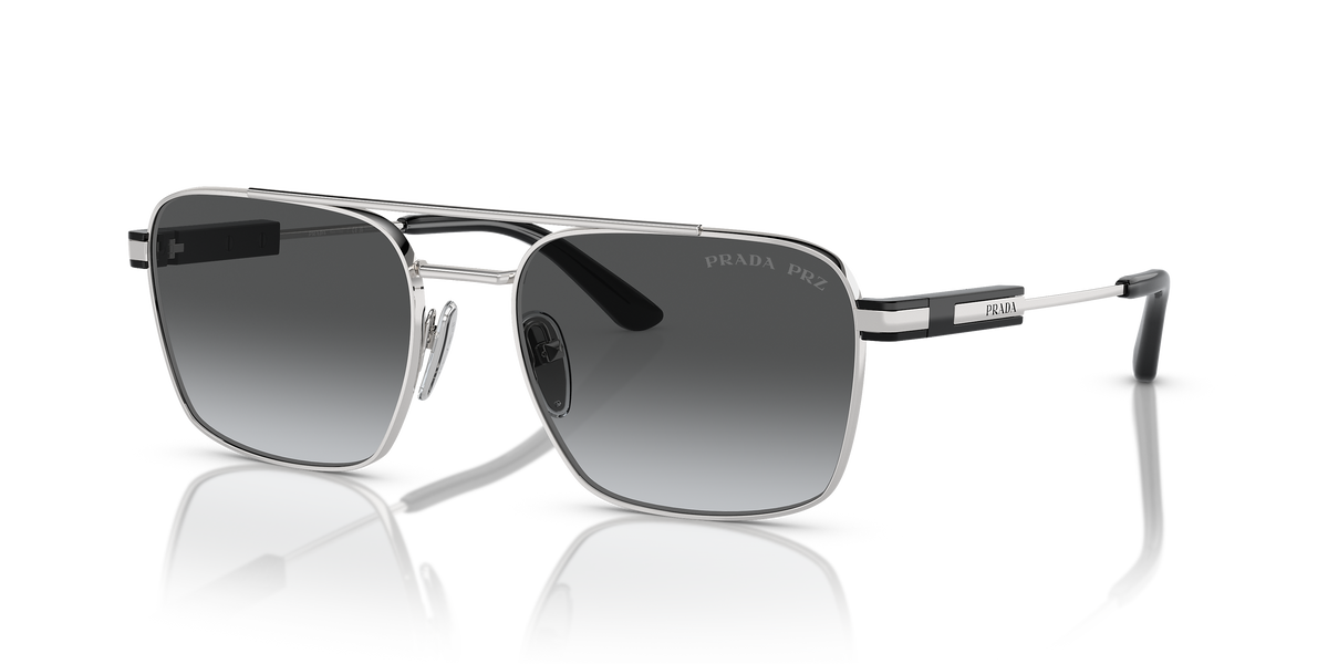 PR 67ZS Silver/Polar Grey Gradient/Polarized L