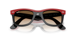 RB2240 Wayfarer Ray-Ban Red On Black/Gradient Brown M