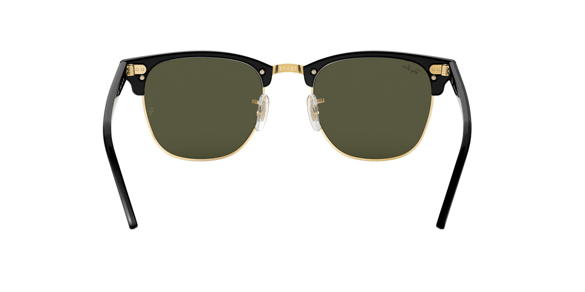 RB3016 Clubmaster Classic Black/Green M