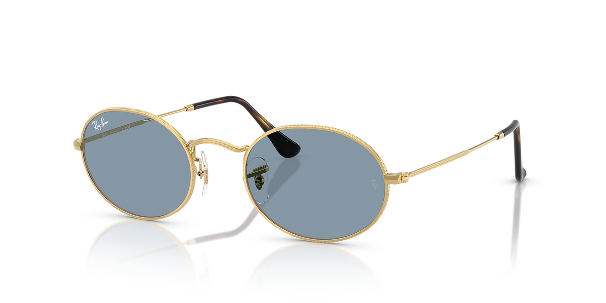 RB3547 Oval Metal Summer Capsule Ray-Ban Gold/Blue M