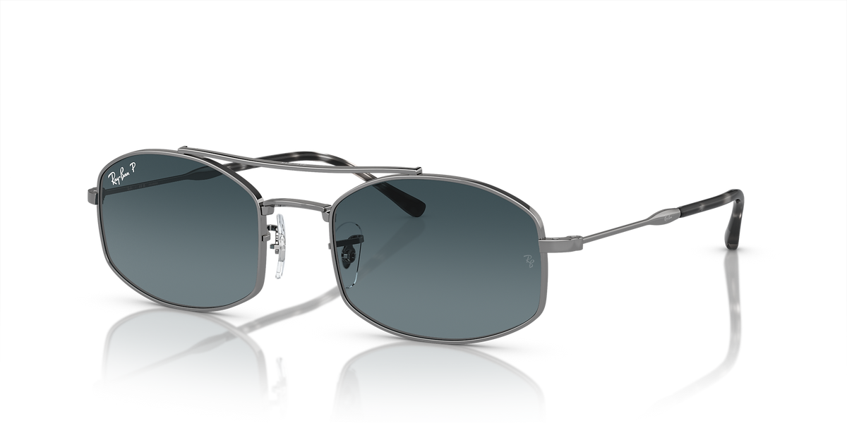 RB3719 Ray-Ban Silver/Blue L