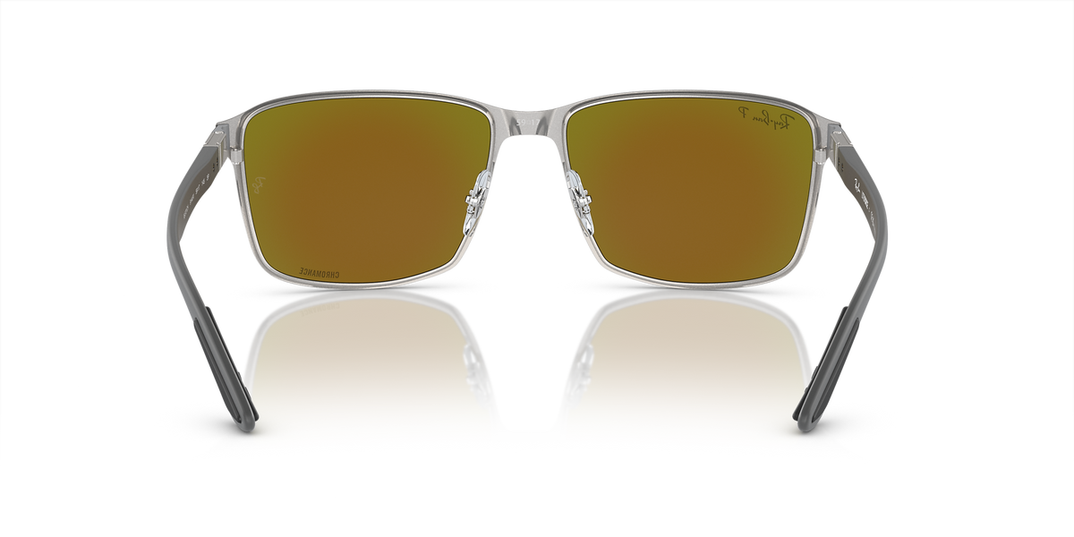 RB3721CH Ray-Ban Black on Silver/Blue XXL