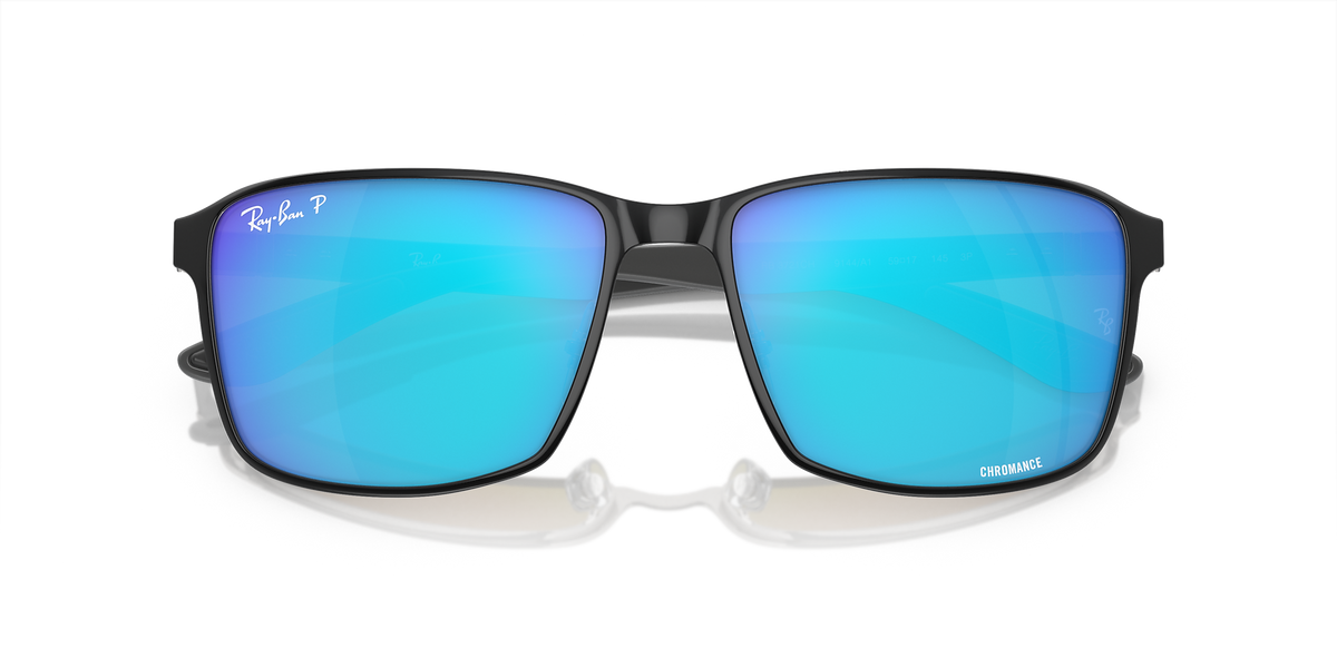 RB3721CH Ray-Ban Black on Silver/Blue XXL