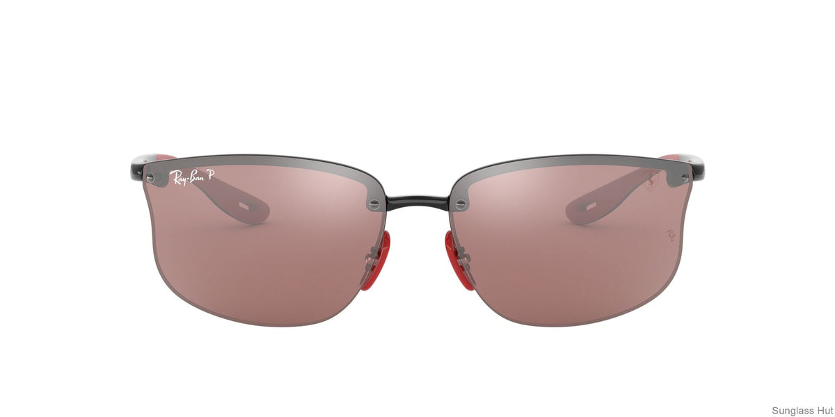 RB4322M Black/Purple/Silver Mirror Chromance Polarized STD