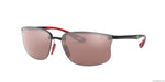 RB4322M Black/Purple/Silver Mirror Chromance Polarized STD